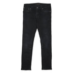 NUDIE JEANS CO Womens Slim Black Denim Trousers W31 L30 Stylish Casual