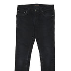NUDIE JEANS CO Womens Slim Black Denim Trousers W31 L30 Stylish Casual