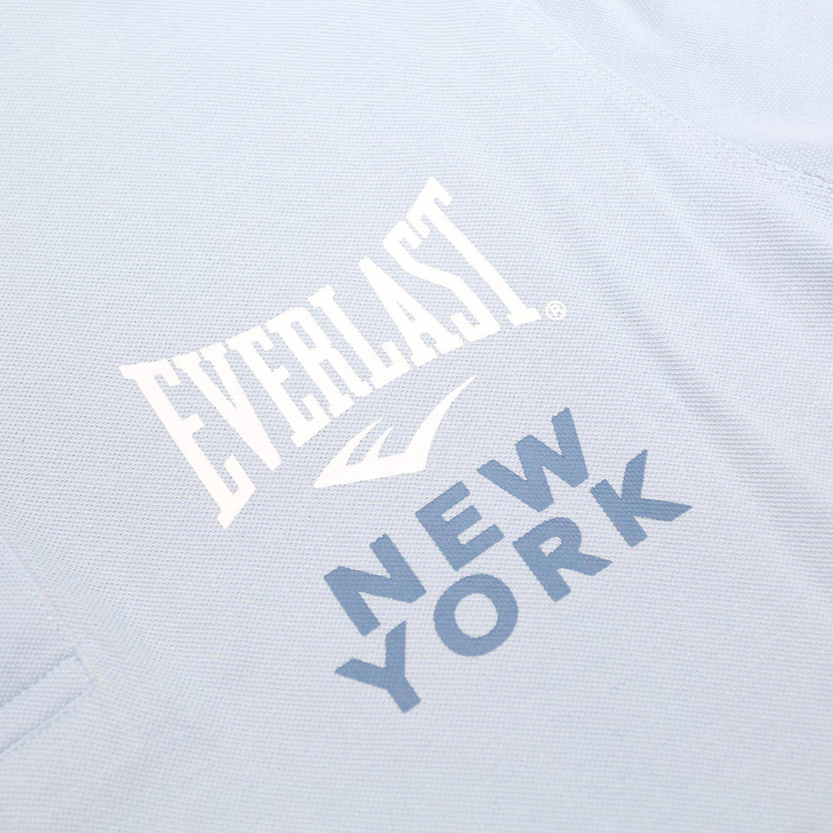 EVERLAST Mens Light Blue & Navy New York Short Sleeve Polo Shirt XL
