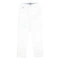 TOMMY HILFIGER Womens Jeans White Regular Straight Denim W27 L30 Zip Cotton