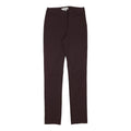 HOBBS LONDON Womens Polyester Blend Slim Burgundy Trousers W26 L30 Zip