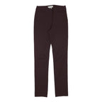 HOBBS LONDON Womens Polyester Blend Slim Burgundy Trousers W26 L30 Zip