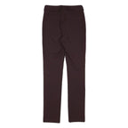 HOBBS LONDON Womens Polyester Blend Slim Burgundy Trousers W26 L30 Zip