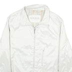 GOLDIX Womens White Zip Jacket UK 22 Plain Lightweight Casual Outerwear