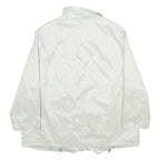 GOLDIX Womens White Zip Jacket UK 22 Plain Lightweight Casual Outerwear