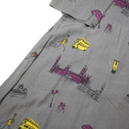 BODEN Womens Grey London Print Day Viscose Knee Length UK 10 Dress