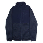 REEBOK Mens Fleece Jacket Blue Knit L