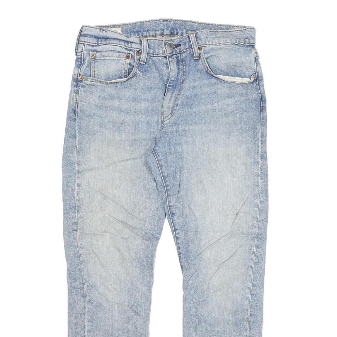 LEVI'S 512 Mens Slim Jeans Blue Denim Light W30 L28 Slim Fit Zip Closure