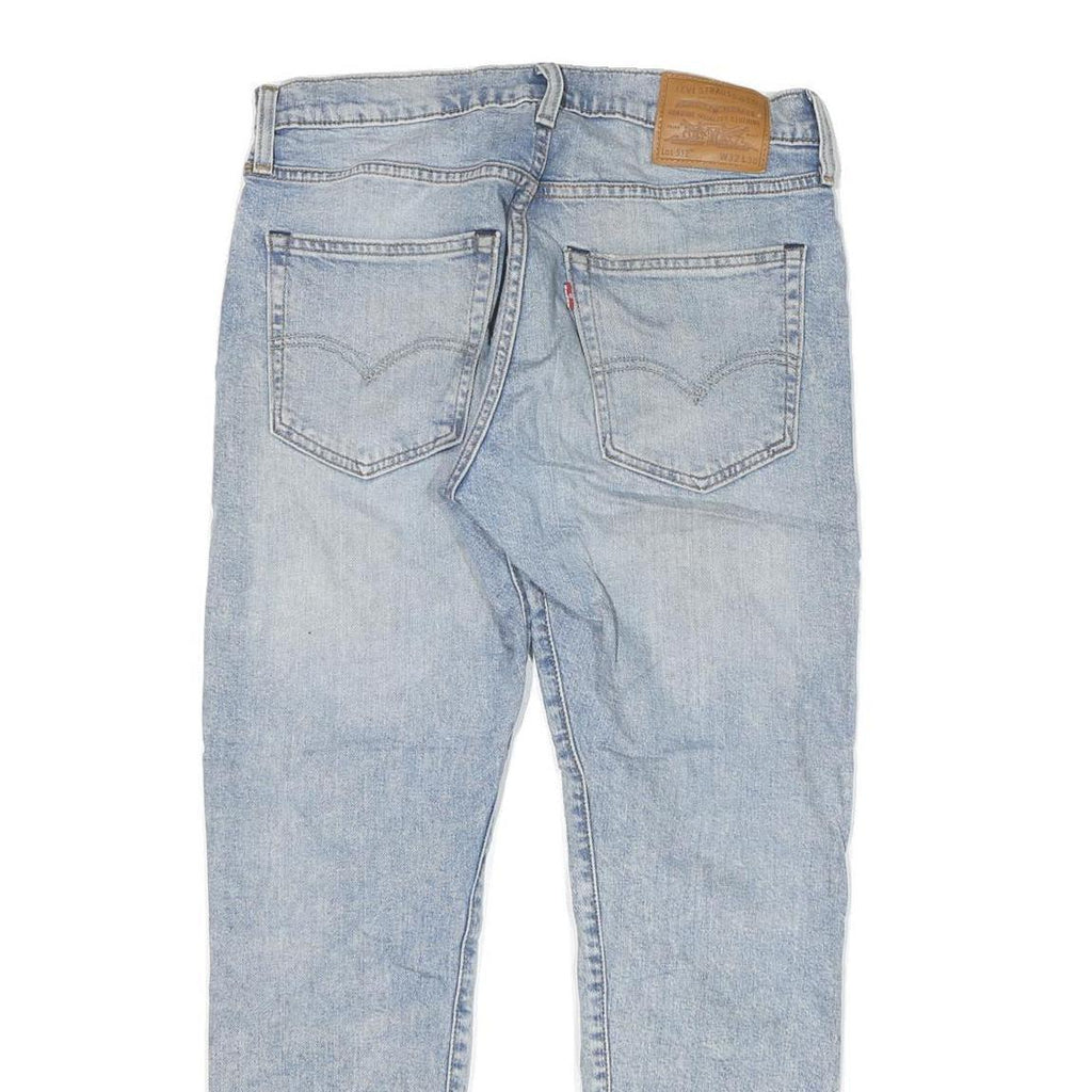 LEVI'S 512 Mens Slim Jeans Blue Denim Light W30 L28 Slim Fit Zip Closure