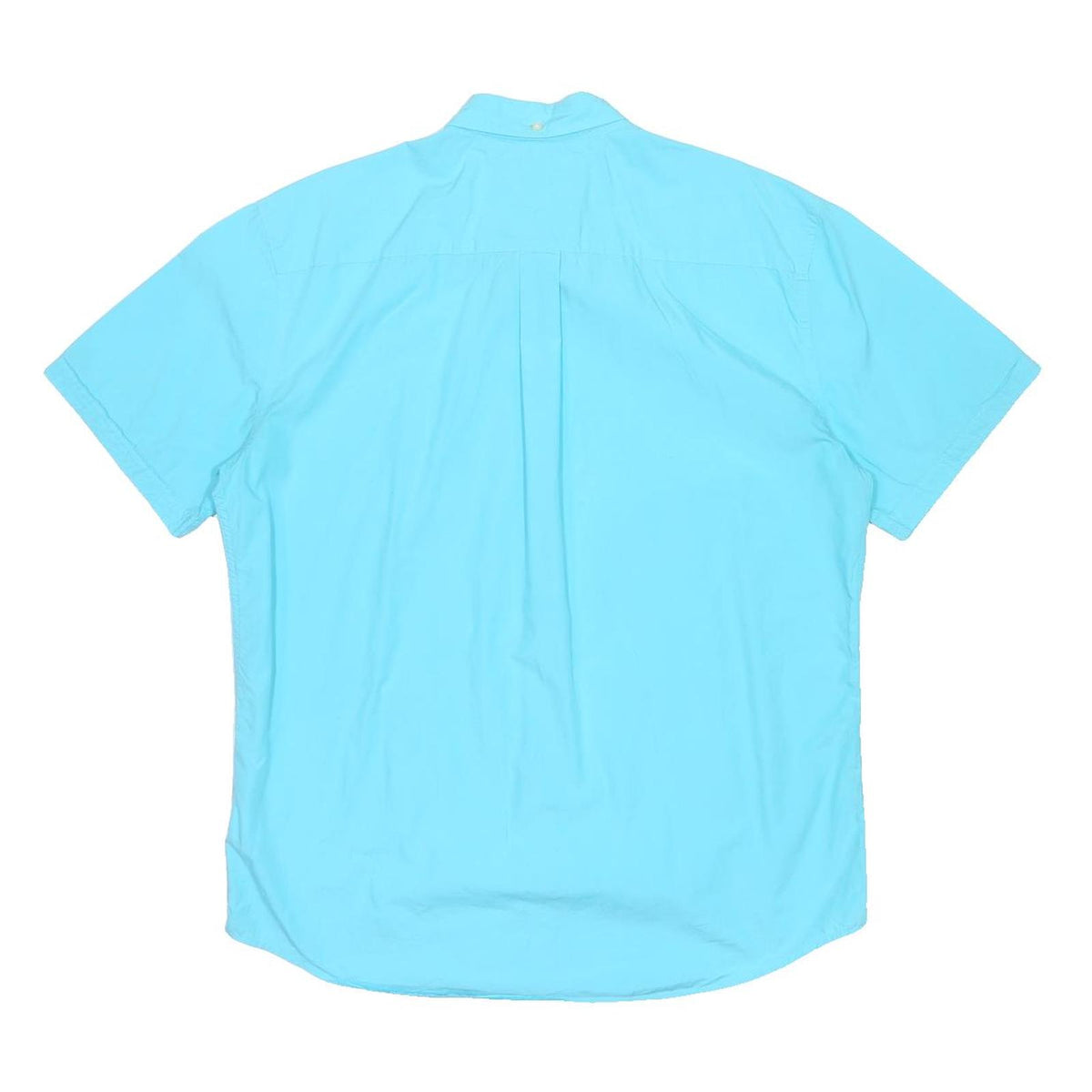 TOMMY HILFIGER Mens Blue Cotton Shirt XL Button-Down Short Sleeve Casual Summer