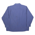 CINTAS Mens Blue Work Shirt XL Logo Embroidered Button Long Sleeve Cotton Blend