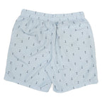 NAUTICA Mens Casual Blue & Navy Animal Print Relaxed Fit Shorts L W32 Drawstring