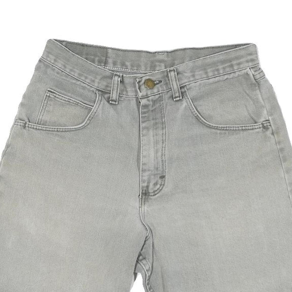 WRANGLER Mens Grey Denim Shorts S W28 Classic Cotton Blend Casual
