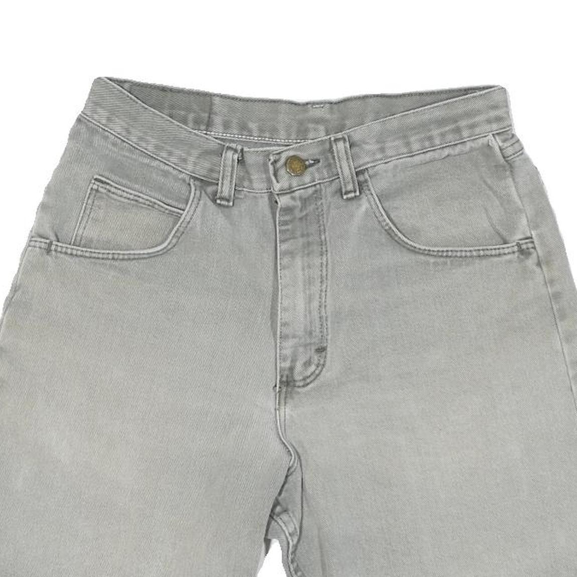 WRANGLER Mens Grey Denim Shorts S W28 Classic Cotton Blend Casual