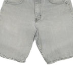 WRANGLER Mens Grey Denim Shorts S W28 Classic Cotton Blend Casual