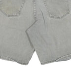 WRANGLER Mens Grey Denim Shorts S W28 Classic Cotton Blend Casual