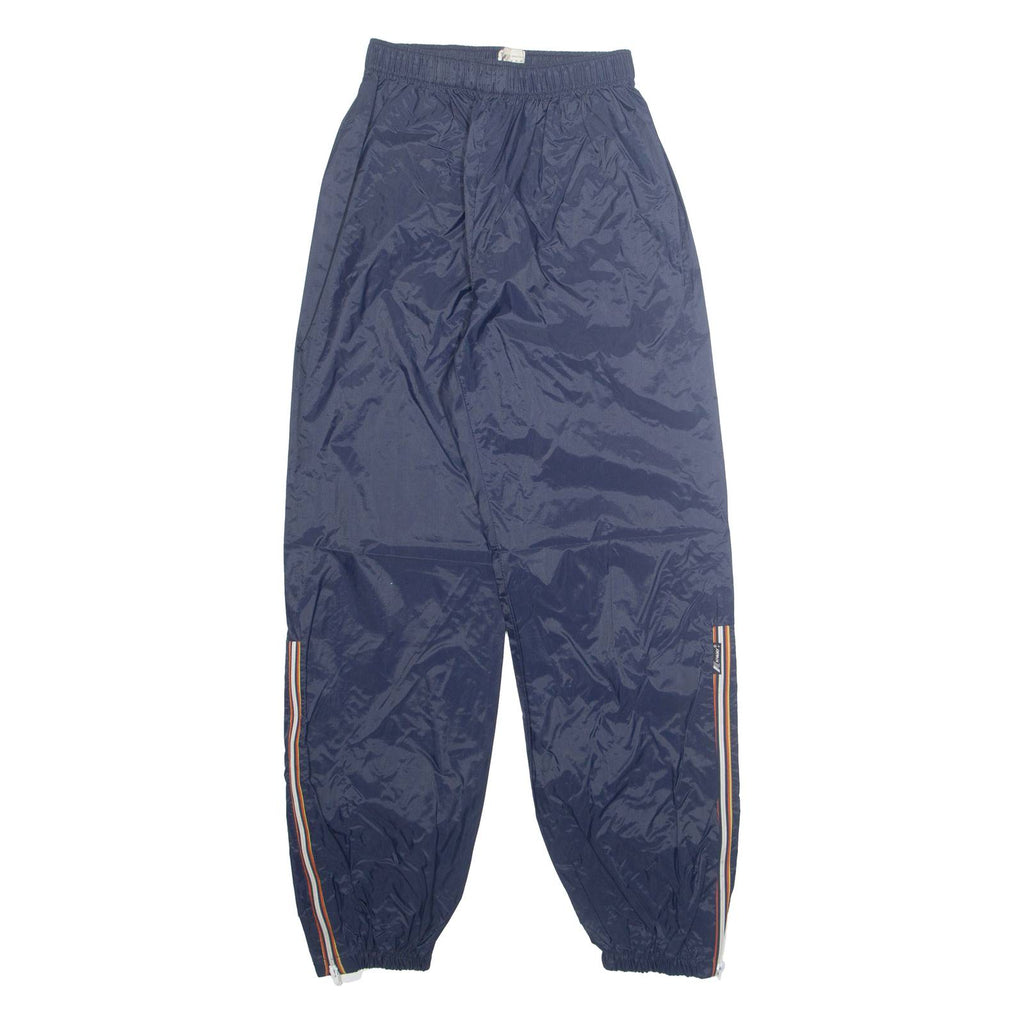 K-WAY Womens Track Pants Blue Tapered S W22 L28