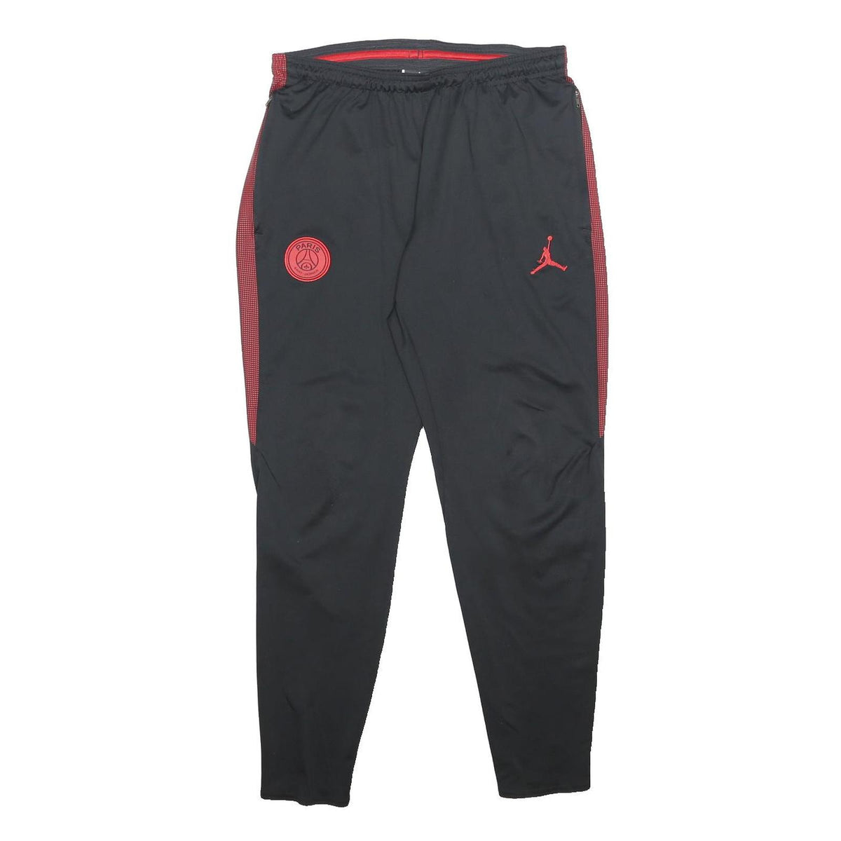 AIR JORDAN Mens Joggers Black & Red Regular Tapered M W28 L26 Athletic
