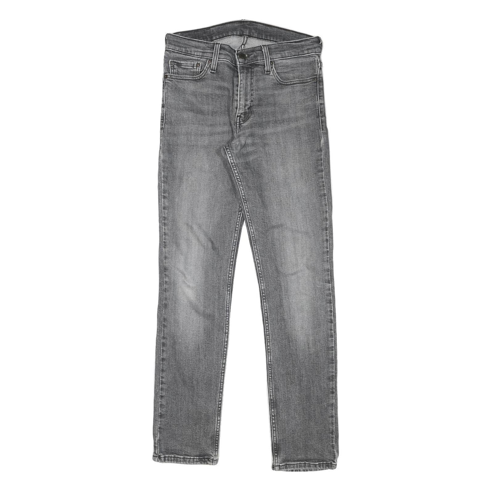 LEVI'S 511 Mens Slim Grey Denim Medium W29 L30 Zip Denim Jeans