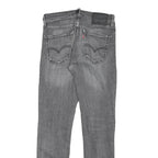 LEVI'S 511 Mens Slim Grey Denim Medium W29 L30 Zip Denim Jeans