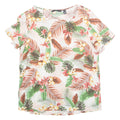 Womens Printed Top White Floral M