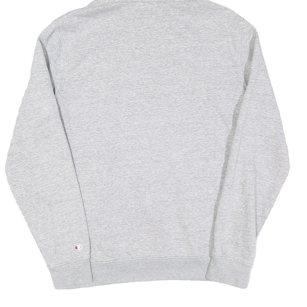 CHAMPION Mens Grey Hoodie S Cotton Pullover Casual Sports Sweatshirt