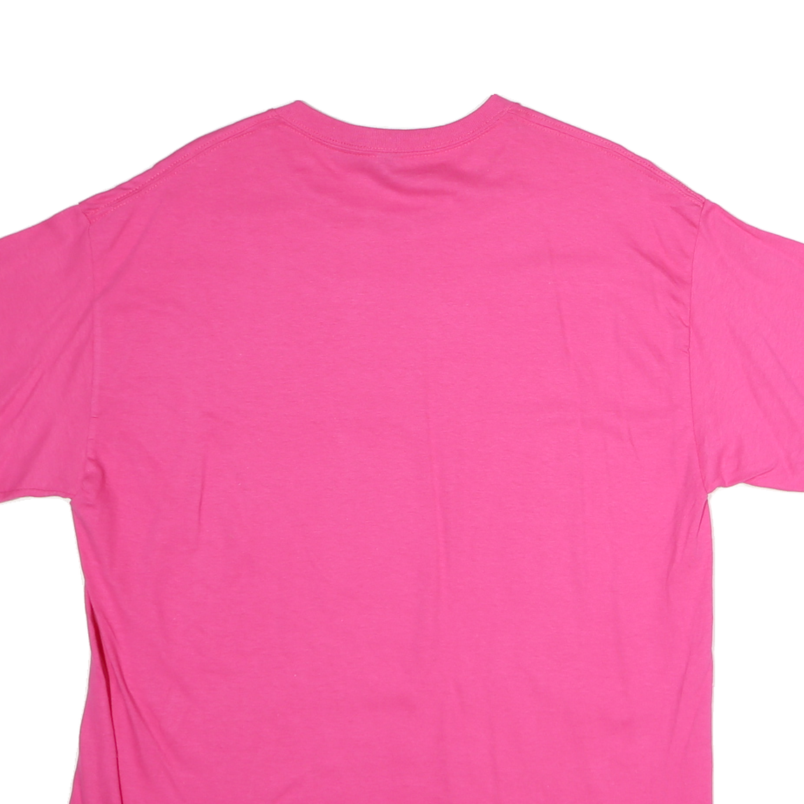 GILDAN Womens Pink T-Shirt L Short Sleeve Crew Neck Plain Cotton Casual