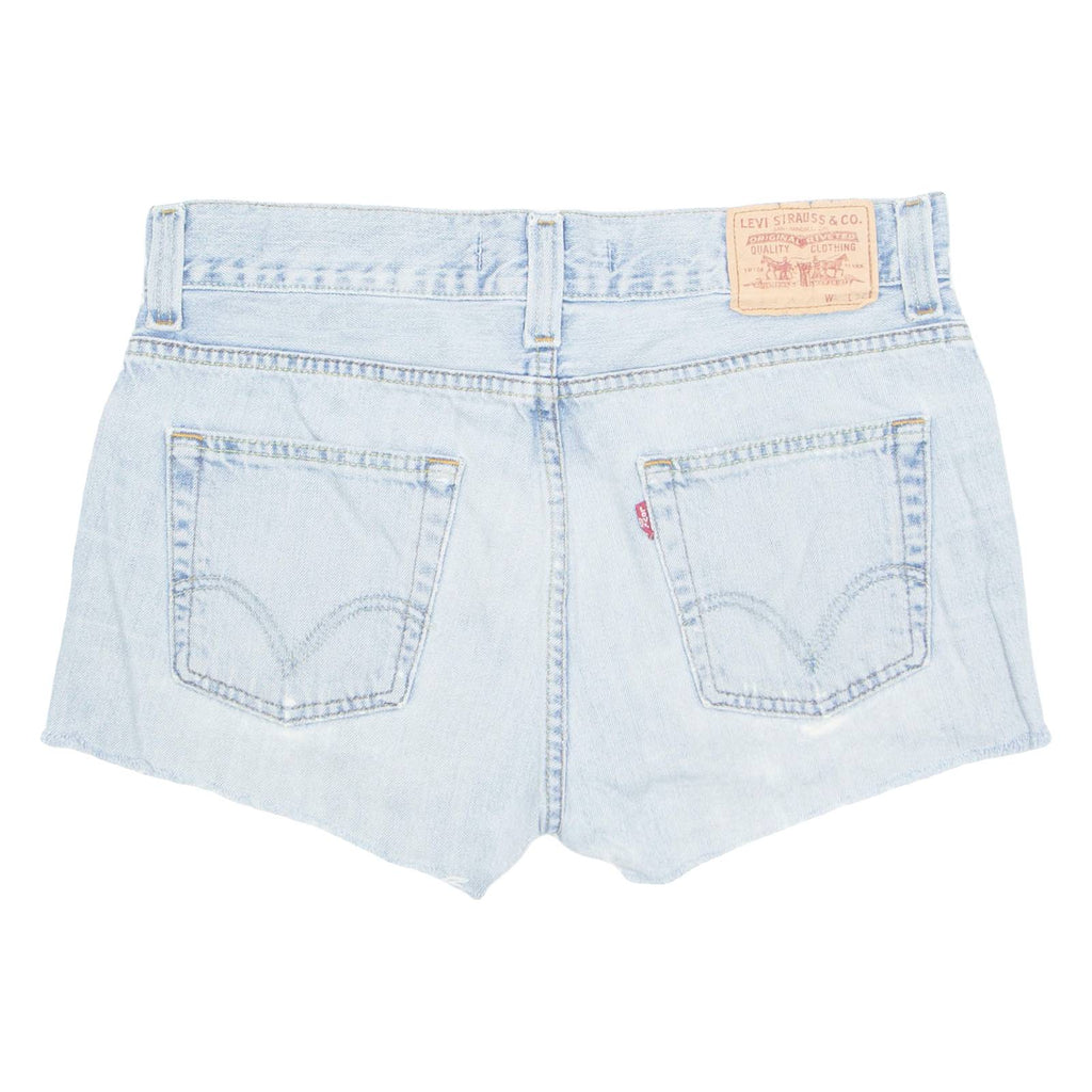 LEVI'S Cut Off 512 Womens Denim Shorts Blue M W34