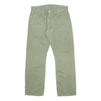 LEVI'S Mens Cotton Slim Green Trousers W32 L30 Casual Zip Closure