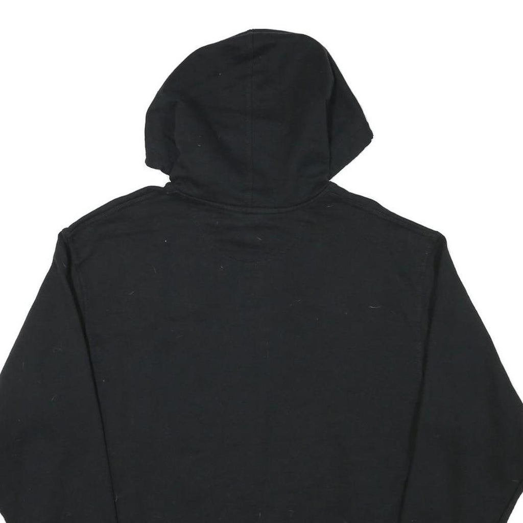 CHAMPION Mens Black Pullover Hoodie M Cotton Blend Classic Logo Hooded