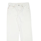 LEVI'S Womens Jeans White Regular Straight Denim W32 L30 Classic Zip Cotton