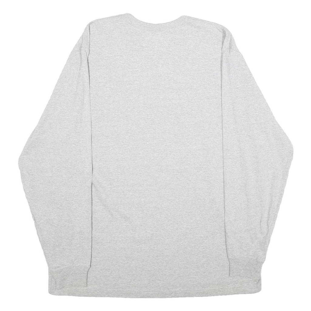 CARHARTT Mens Grey Long Sleeve Crew Neck T-Shirt XL Pocket Cotton Workwear