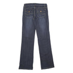 COSA BLANCA Womens Jeans Blue Regular Straight Denim Medium W28 L32 Stylish Zip