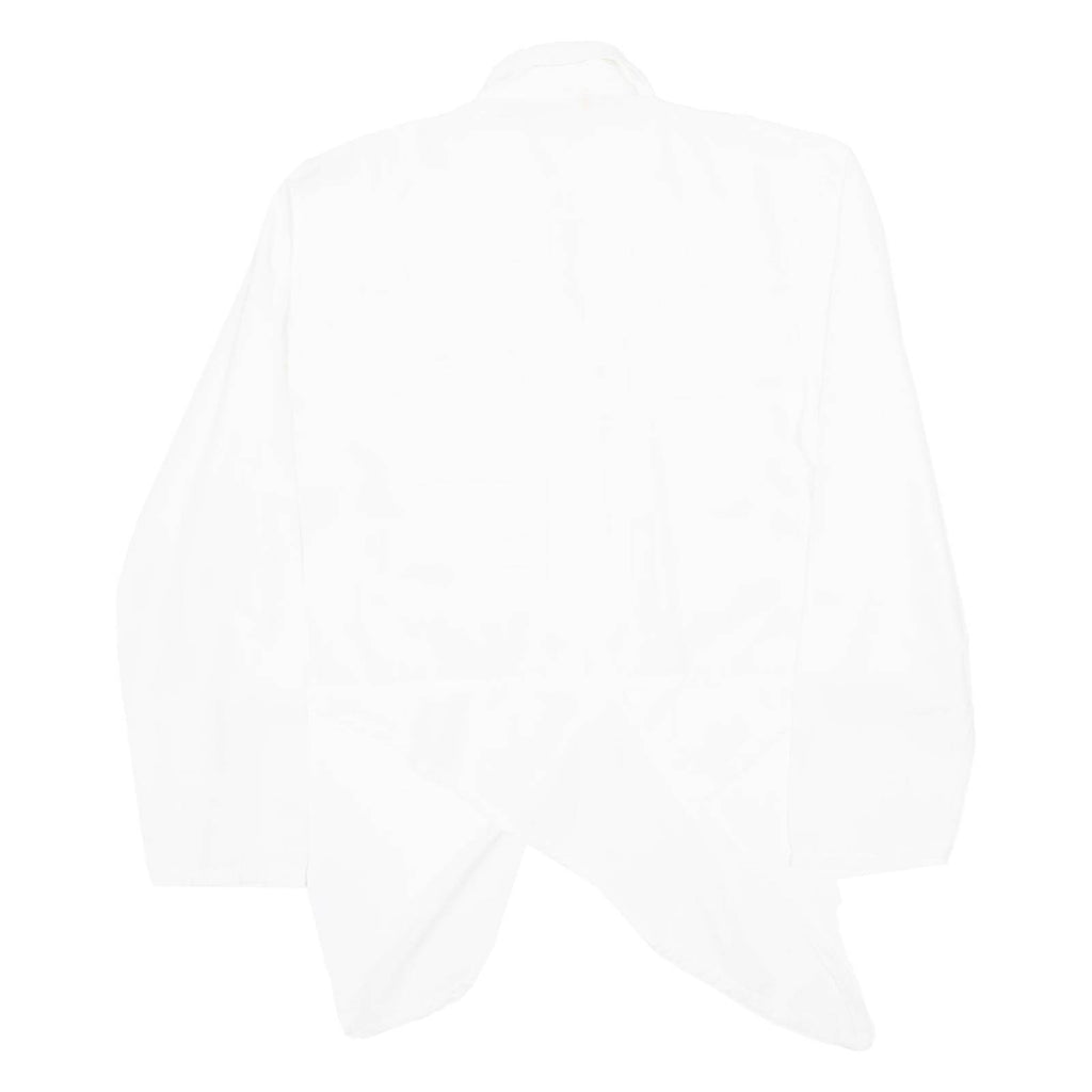 Womens Blouse White Collared Long Sleeve Viscose L