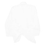 Womens Blouse White Collared Long Sleeve Viscose L