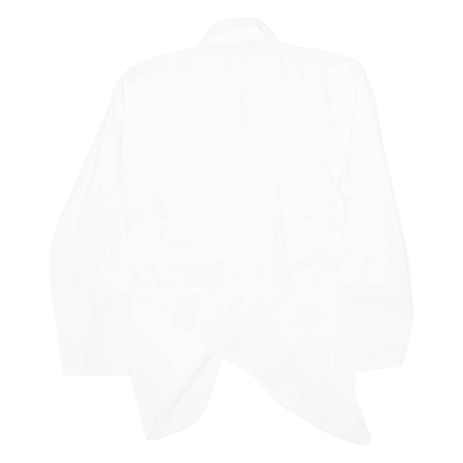 Womens Blouse White Collared Long Sleeve Viscose L