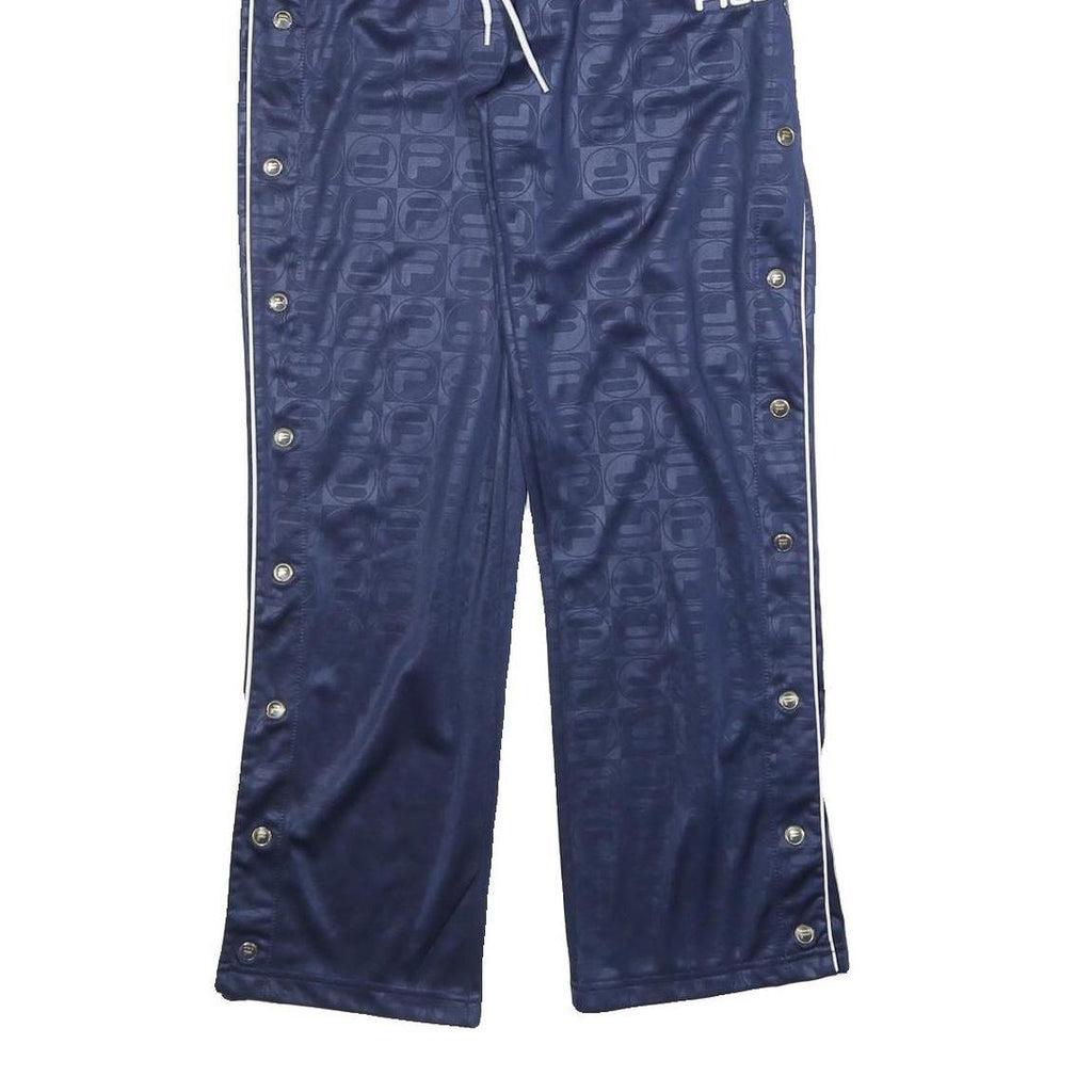 FILA Womens Joggers Blue Polyester Blend S W26 L28 Track Pants Comfort Style