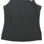 ADIDAS Womens Black Graphic Vest S Sleeveless Crew Neck Climalite Fitness