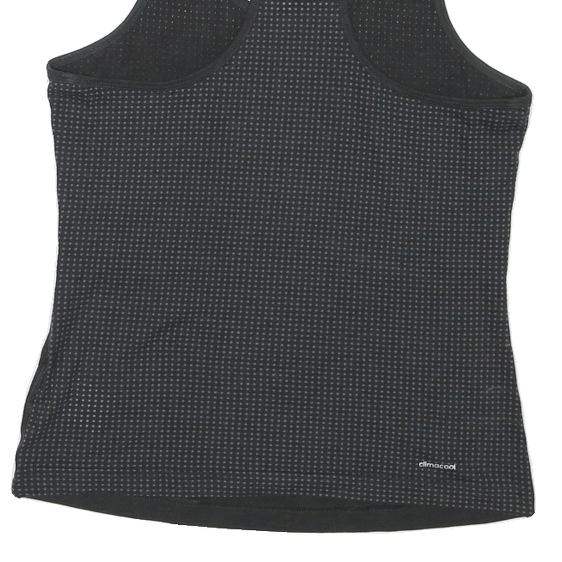 ADIDAS Womens Black Graphic Vest S Sleeveless Crew Neck Climalite Fitness