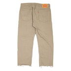 LEVI'S 505 Jeans Mens Beige Regular Straight W36 L26