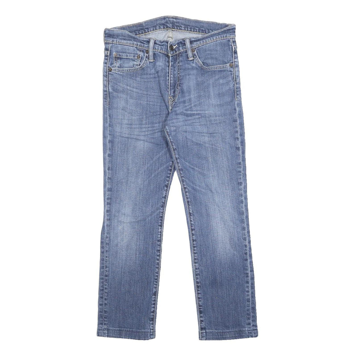 LEVI'S 511 Slim Mens Jeans Blue Slim Straight Denim Medium W30 L25 Classic Zip