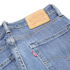 LEVI'S 511 Slim Mens Jeans Blue Slim Straight Denim Medium W30 L25 Classic Zip
