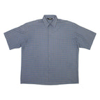 ABBA Mens Shirt Blue Check XL