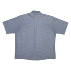 ABBA Mens Shirt Blue Check XL
