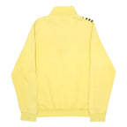 ADIDAS Mens Yellow Sweatshirt 1/4 Zip M Cotton Blend Sportswear