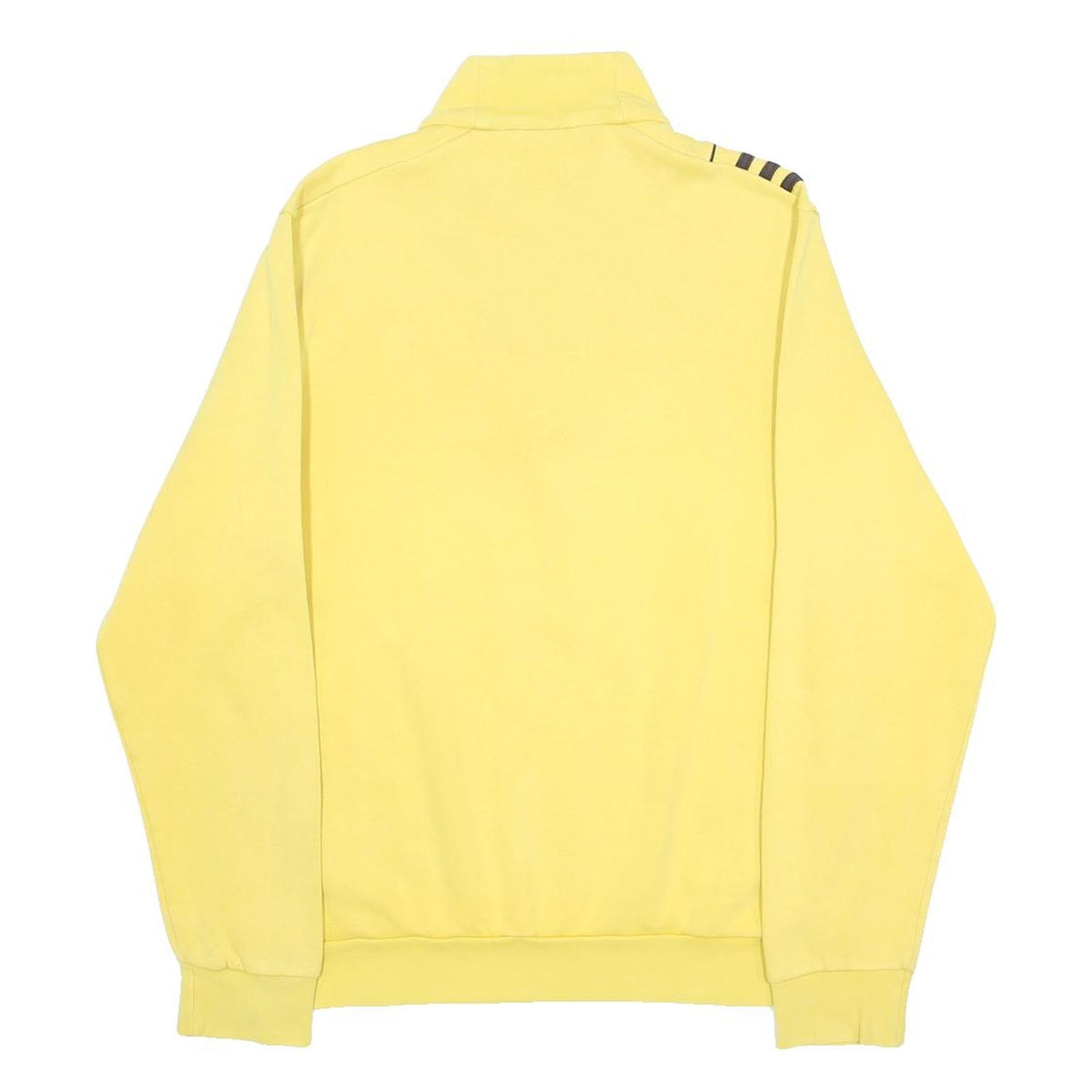 ADIDAS Mens Yellow Sweatshirt 1/4 Zip M Cotton Blend Sportswear