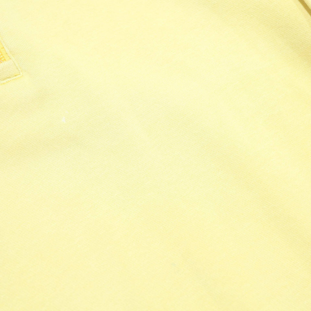 ADIDAS Mens Yellow Sweatshirt 1/4 Zip M Cotton Blend Sportswear