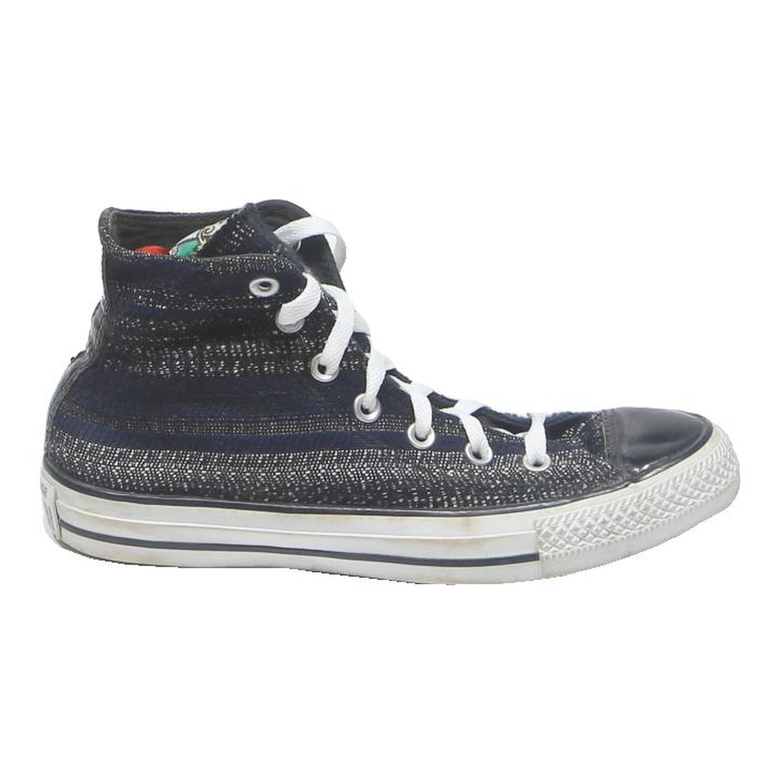 CONVERSE Chuck Taylor All Star Womens Lace-Up Trainers Black Canvas UK 6 Classic