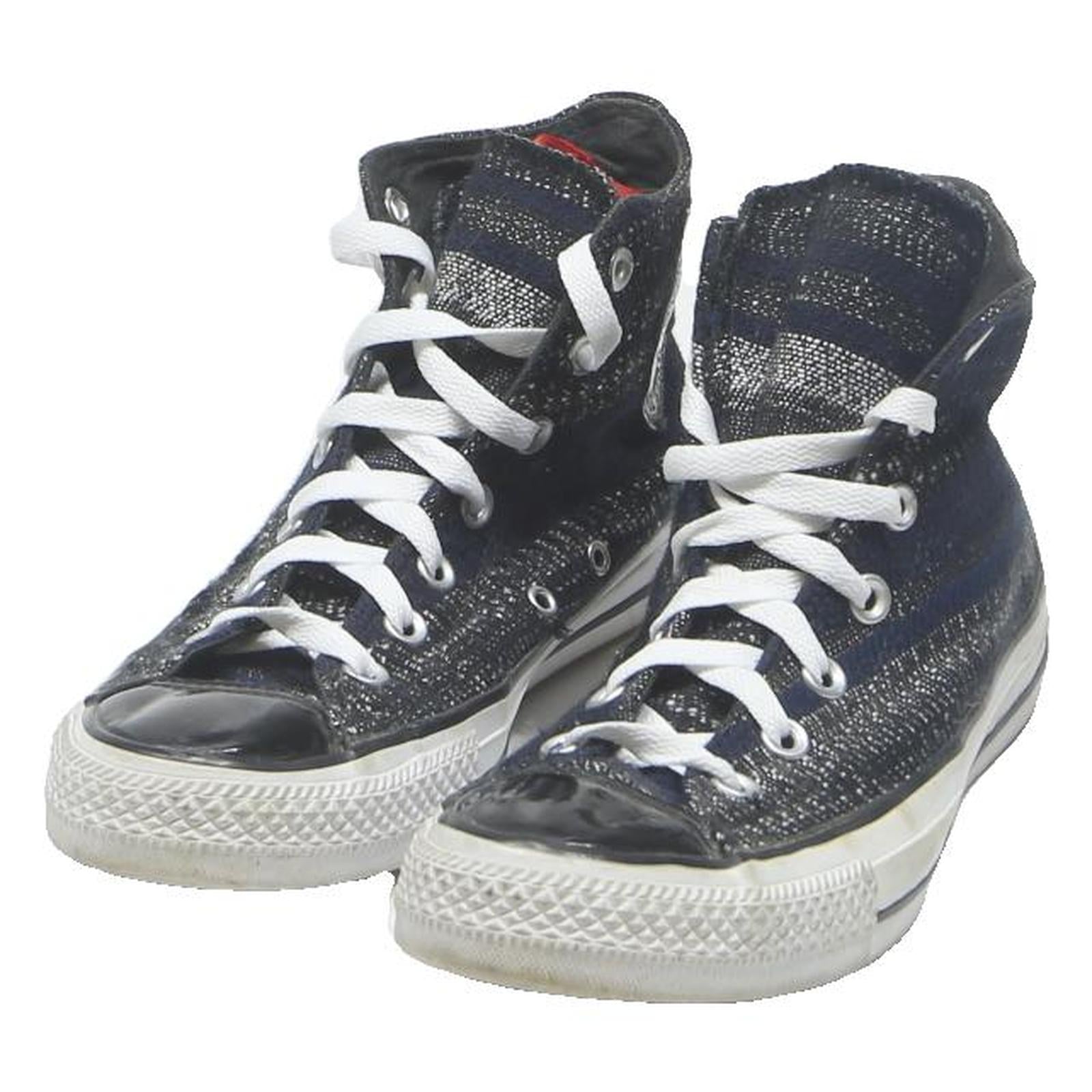 CONVERSE Chuck Taylor All Star Womens Lace-Up Trainers Black Canvas UK 6 Classic