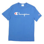 CHAMPION Mens Blue Graphic T-Shirt M Short Sleeve Crew Neck Casual